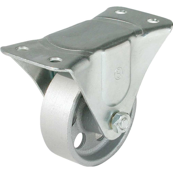 Shepherd Hardware 9781 Cast Iron Wheel Rigid Plate Caster, 3", 250 Lb