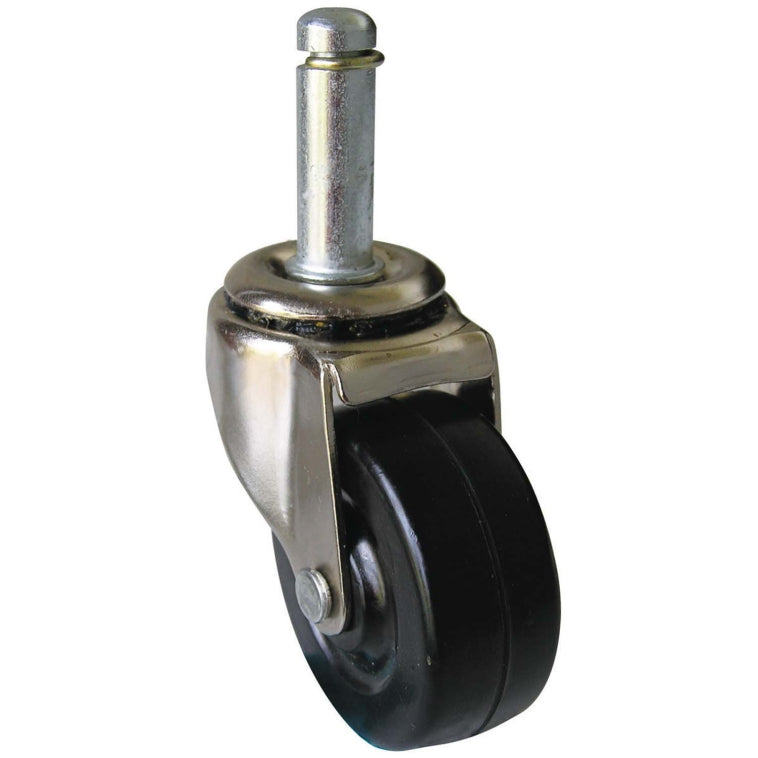 Shepherd Hardware 9193 Soft Rubber Wheel Stem Caster, 2", 80 Lb