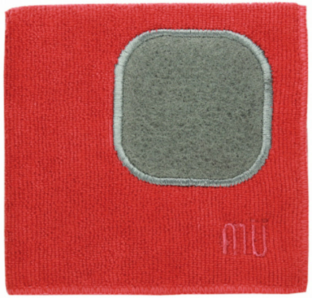 Mukitchen® 6658-0906 Microfiber Cloth, Crimson Red, 12" x 12"