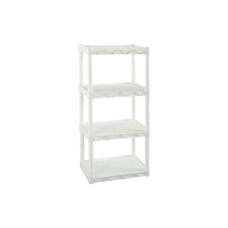 Gracious Living 91064-1C-96 Four Shelf Shelving Unit, White