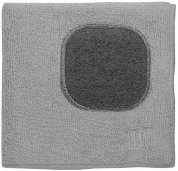 Mukitchen® 6658-1608 Microfiber Cloth, Nickel Color, 12" x 12"