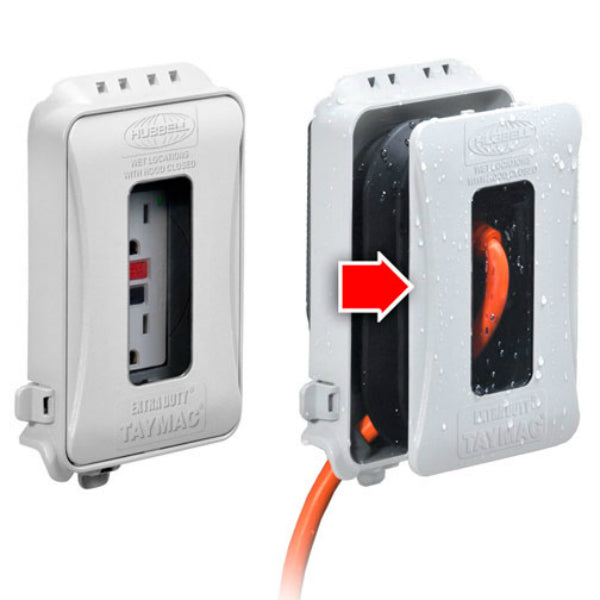 Taymac® ML500W Extra Duty® Outlet Cover, Single Gang