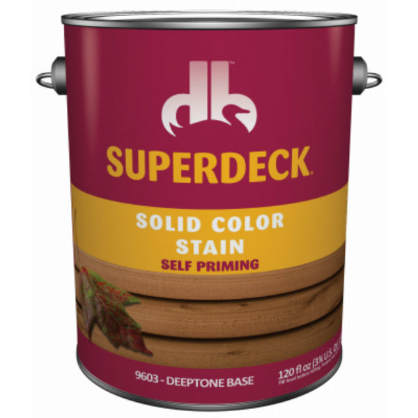 Superdeck® SC0054044-16 Solid Color Deck & Dock Stain, Deeptone Base, 1 Gal