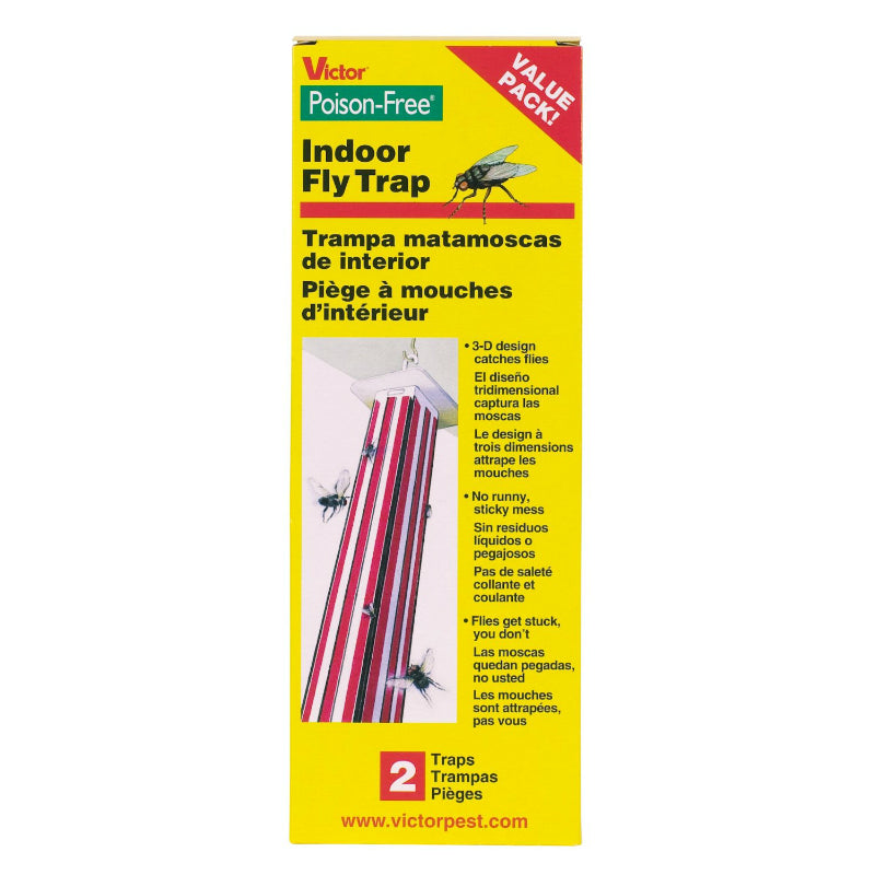 Victor® M507 Poison-Free® Indoor Fly Trap, 2 Pack