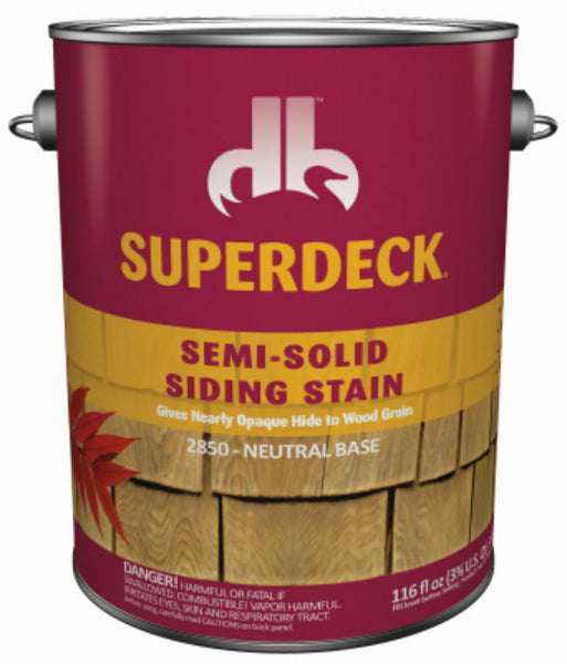 Superdeck® DPI053054-16 Semi-Solid Cool Feel Stain, Neutral Base, 1 Gal