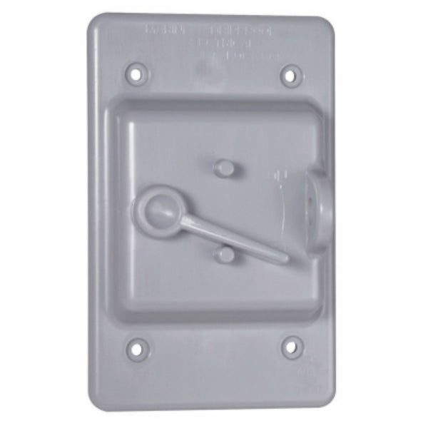 Taymac® PTC100GY Single Gang Locking Switch Cover, Weatherproof
