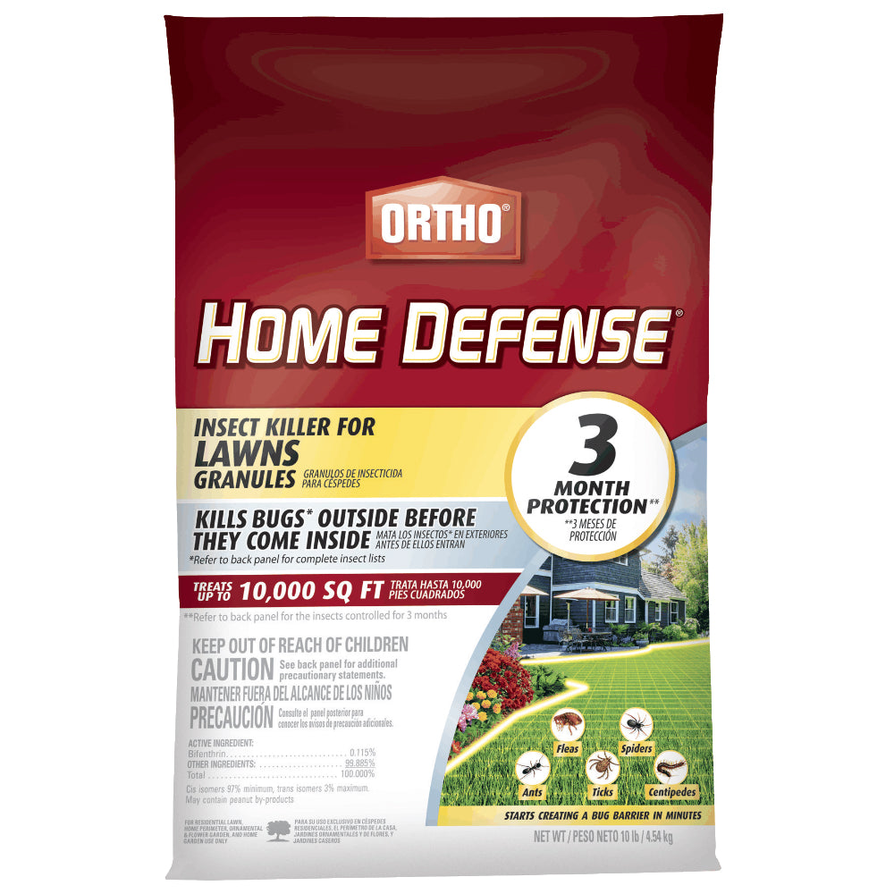 Ortho® 0167410 Home Defense® Insect Killer for Lawns Granules, 10 Lbs