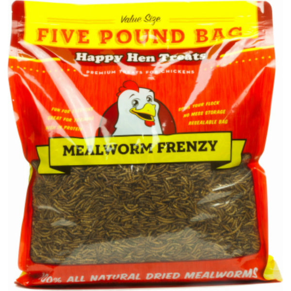 Happy Hen Treats® 17006 Mealworm Frenzy Chicken Treats, 5 Lbs