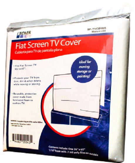 Packer One SP-TVCOVER Foam Flat Screen Television Cover, Up To 65"