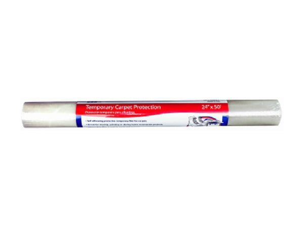 Packer One™ SP-CARPETPRO Temporary Carpet Protection, 2.56 Mil, 24" x 50', Clear