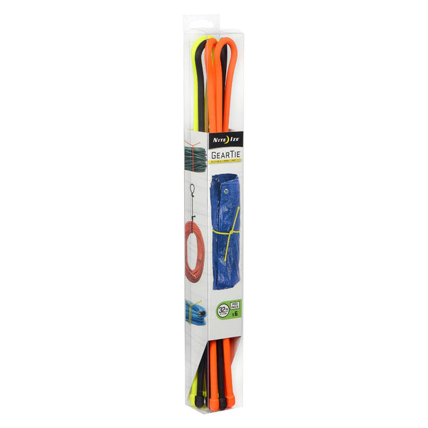 Nite Ize® GTPP32-A1-R8 Gear Tie® ProPack Twist Ties, Assorted, 32", 6-Pack