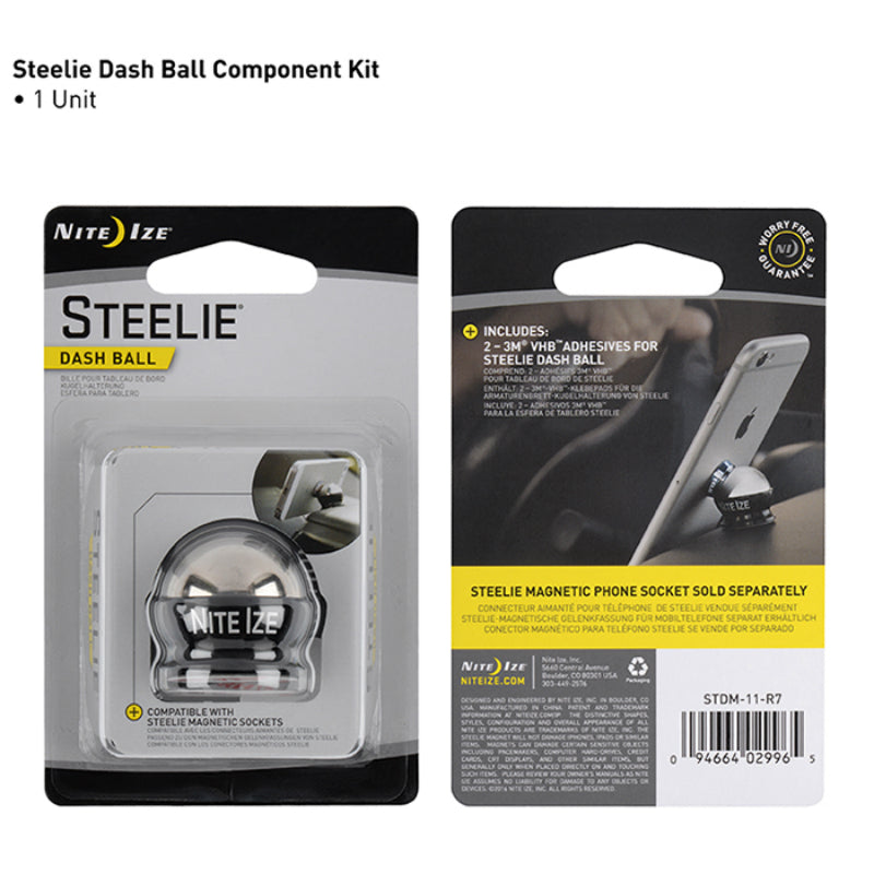 Nite Ize® STDM-11-R7 Steelie® Dash Ball Component Kit w/Dash Ball & Adhesive Pad