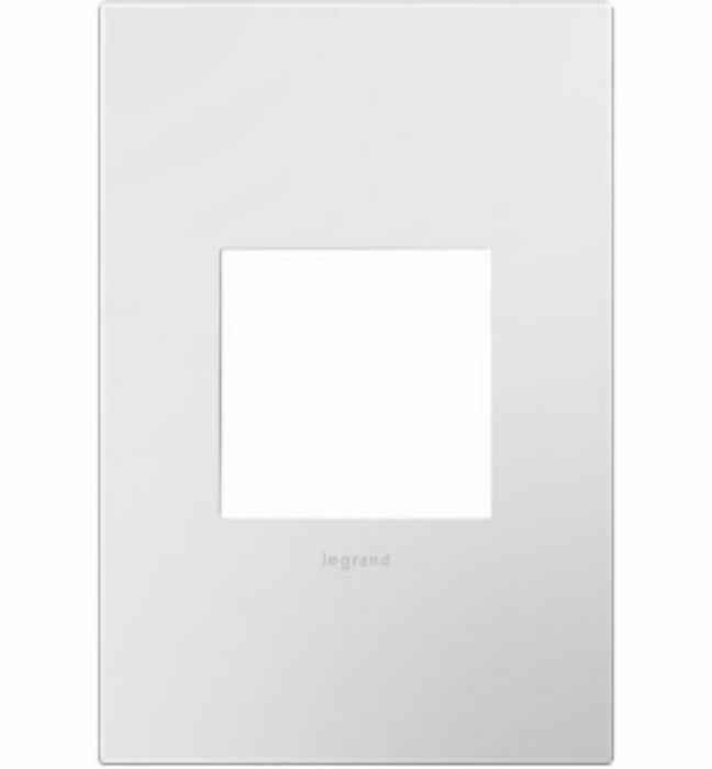 Legrand AWP1G2WH6 Adorne Gloss White Wall Plate, 1-Gang