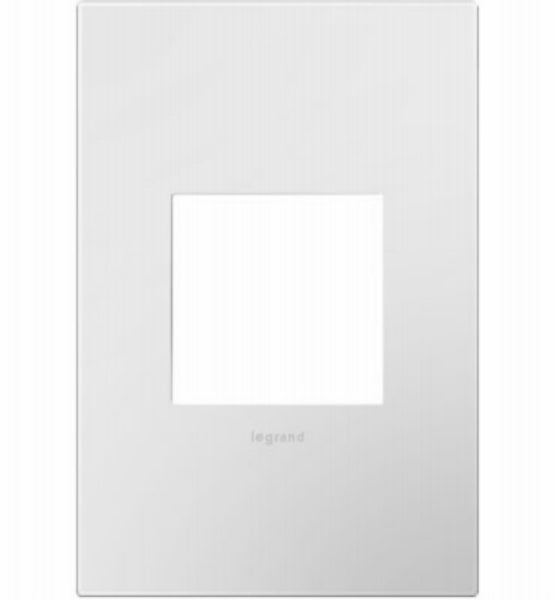 Legrand AWP1G2WH6 Adorne Gloss White Wall Plate, 1-Gang