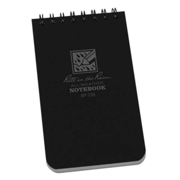 Rite in the Rain 735 All-Weather Universal Pocket Top Spiral Notebook, 3" x 5"