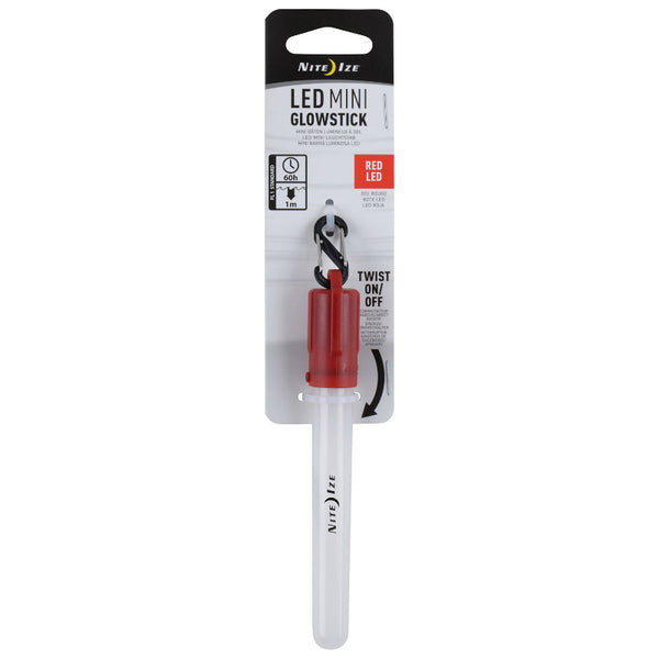 Nite Ize MGS-10-R6 Compact Mini LED Glowstick with Batteries, Red