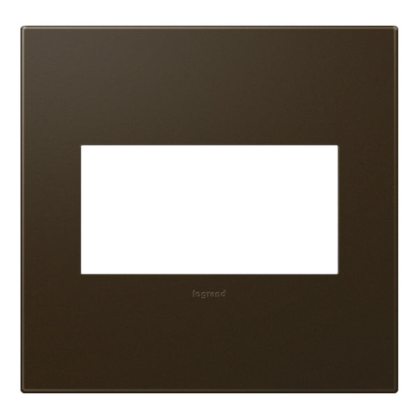 Legrand® AWP2GBR4 Adorne® 2-Gang Screwless Wall Plate, Bronze