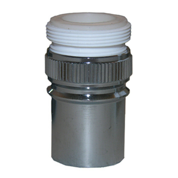 Lasco 09-9221 Dual Thread Long Snap Nipple with Aerator, Chrome Plated