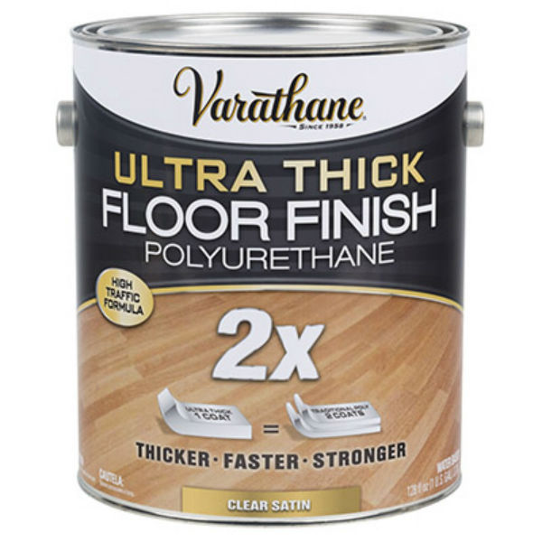 Varathane® 298274 Water Based Ultra Thick Floor Finish, Clear Satin, 1 Gallon