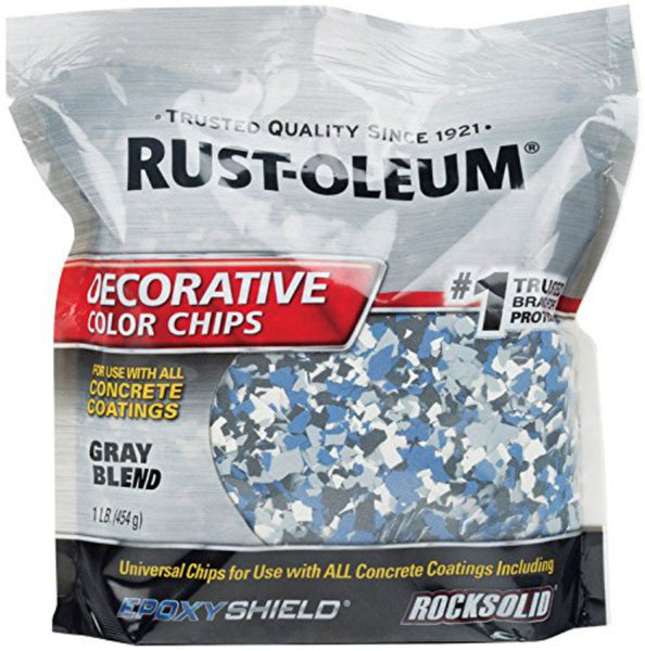 Rust-Oleum® 301359 Epoxy Shield® Decorative Color Chips, Blue Gray Blend, 1 Lb