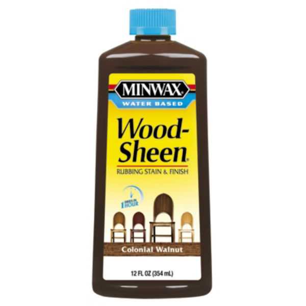 Minwax® 304430000 Water Based WoodSheen Rubbing Stain/Finish, Colonial Walnut, 12 Oz