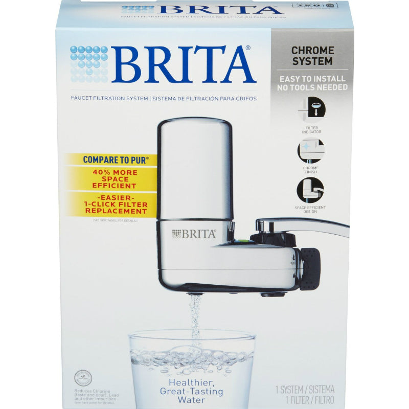 Brita® 35618 Complete Faucet Filtration System, Chrome