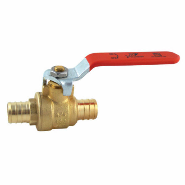 SharkBite® 22462LFA Barb Ball Valve with Lever Handle, Brass, 3/4" x 3/4"