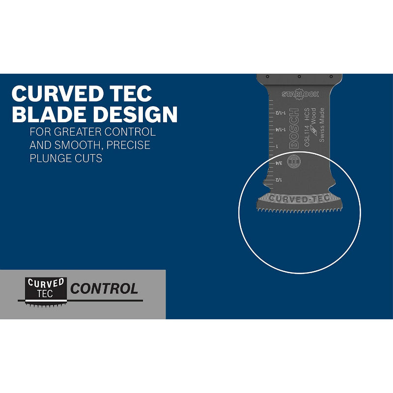 Bosch® OSL114C Starlock™ Carbide Plunge Cut Blade, 1-1/4", 0.125"