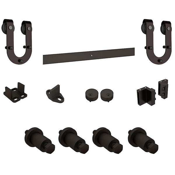National Hardware® N186-964 Interior Sliding Door Horseshow Hardware, Steel, 72"