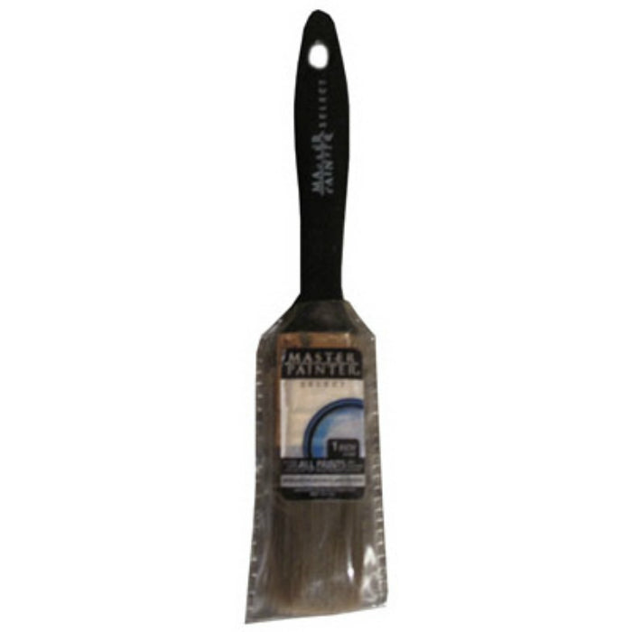 Master Painter® 30210TVA Angle Polyester Sash Paint Brush w/ Plastic Handle, 1"