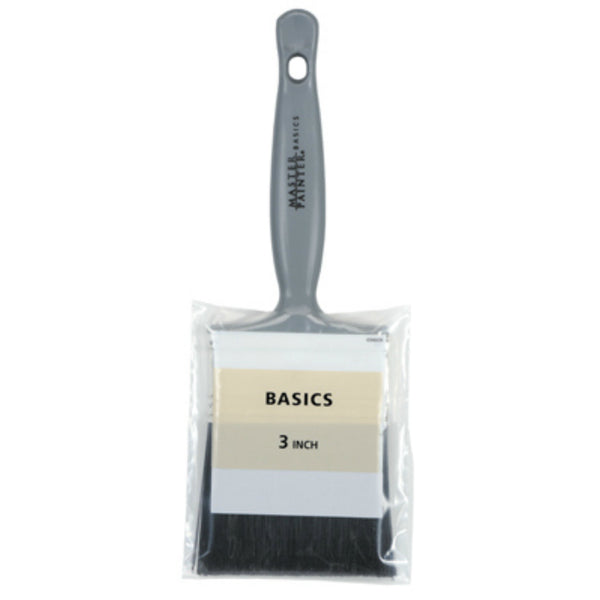 Master Painter® 20130TV Basic Polyester Paint Brush w/ Plastic Handle, 3"
