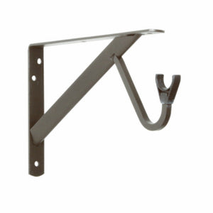 John Sterling RP-0495-BRZ Closet-Pro Heavy-Duty Shelf & Rod Bracket, Bronze, 12"