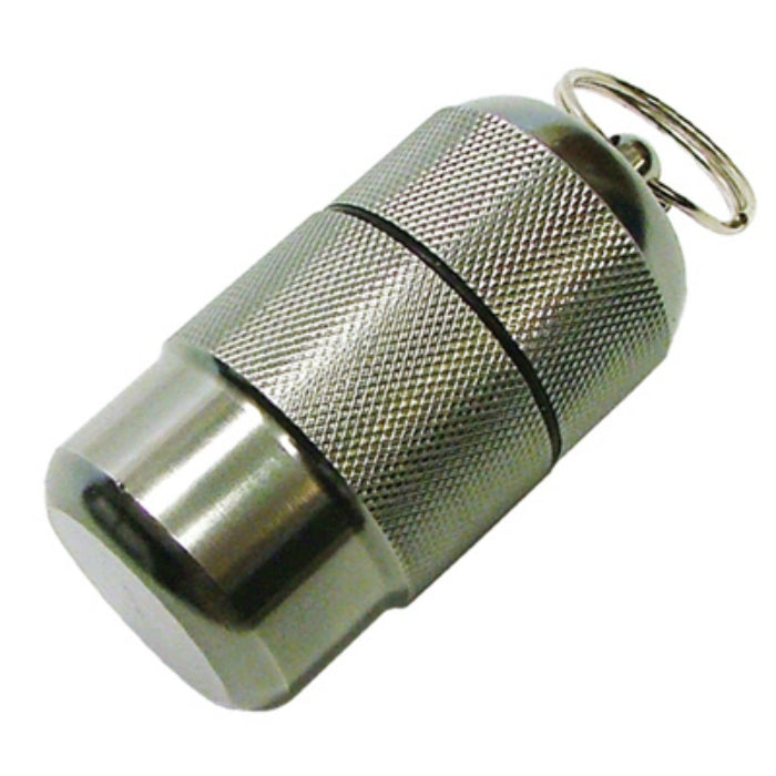 Hy-Ko KB348-BKT Survivor Capsule Key Ring, Silver & Black, 10-PC