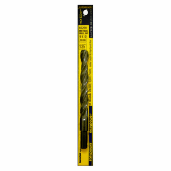 Eazypower® 82298 Black Oxide 135° Split Jobber Length Drill Bit, M2-Steel, 11mm