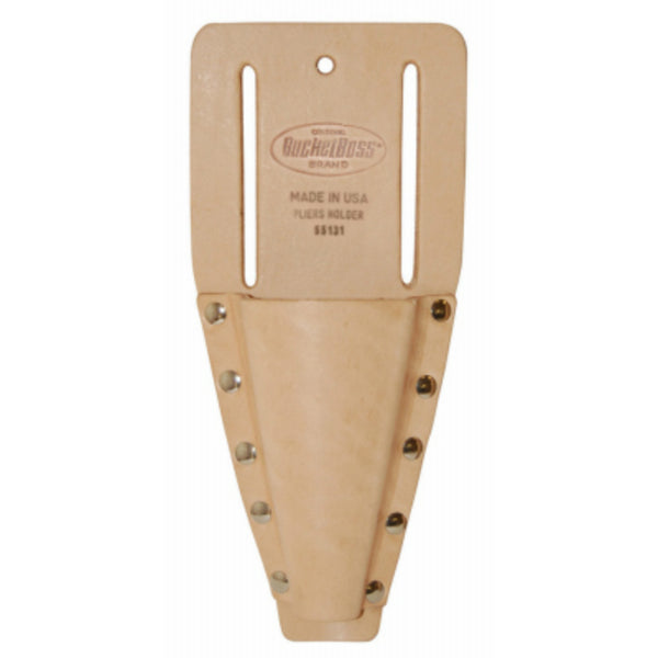 Bucket Boss® 55131 V-Shaped Open Ended Design Leather Pliers Holder, 3.5" x 8.5"