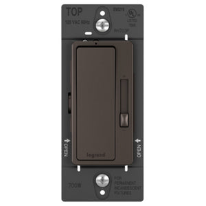 Legrand® RH703PDBCCV4 Radiant® Single Pole/3-Way Dimmer, Dark Bronze, 700W