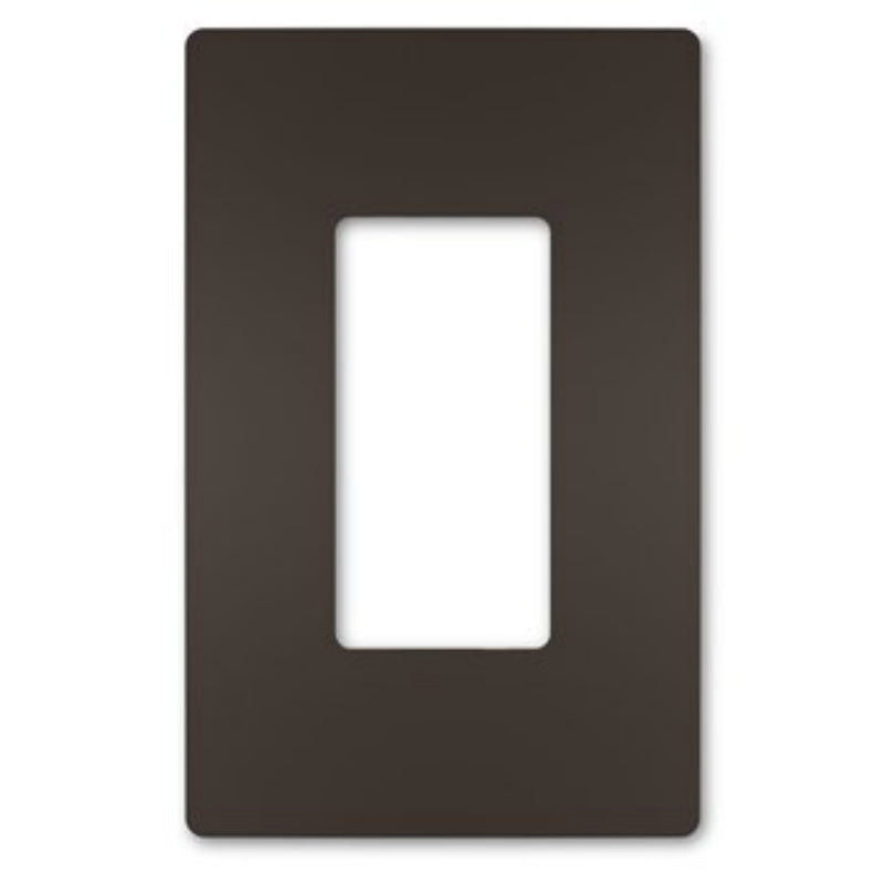 Legrand® RWP26DBCC6 Radiant® 1-Gang Screwless Plastic Wall Plate, Dark Bronze
