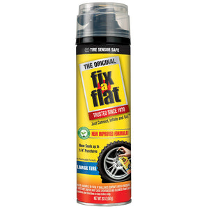 Fix-A-Flat® S60430 Eco-Friendly Aerosol Tire Inflators for Large Tire, 20 Oz