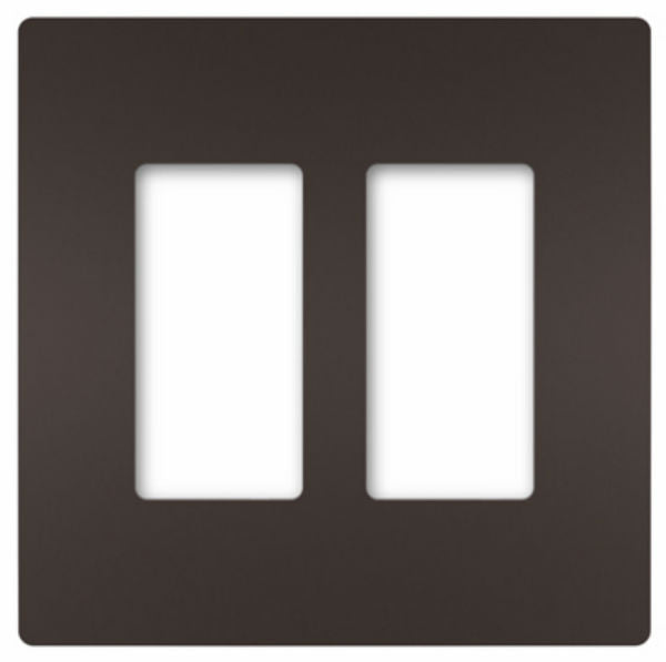 Legrand® RWP262DBCC6 Two-Gang Screwless Plastic Wall Plate, Dark Bronze