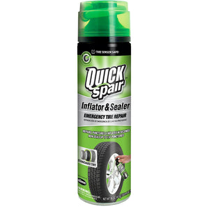 Slime® 60189 Quick Spair® Eco Friendly Tire Inflator & Sealer, 16 Oz