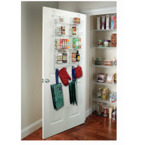 ClosetMaid® 11232 Adjustable 4-Tier Wall & Door Rack, Epoxy Coated Steel