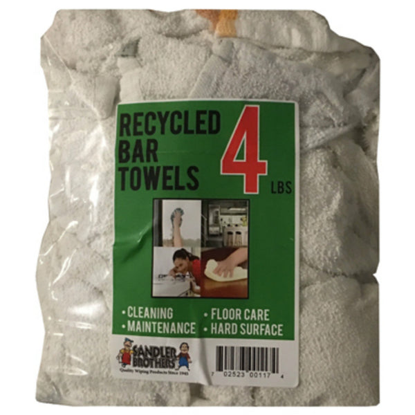 Sandler Brothers 216004 Recycled Bar Towels, 4 Lbs
