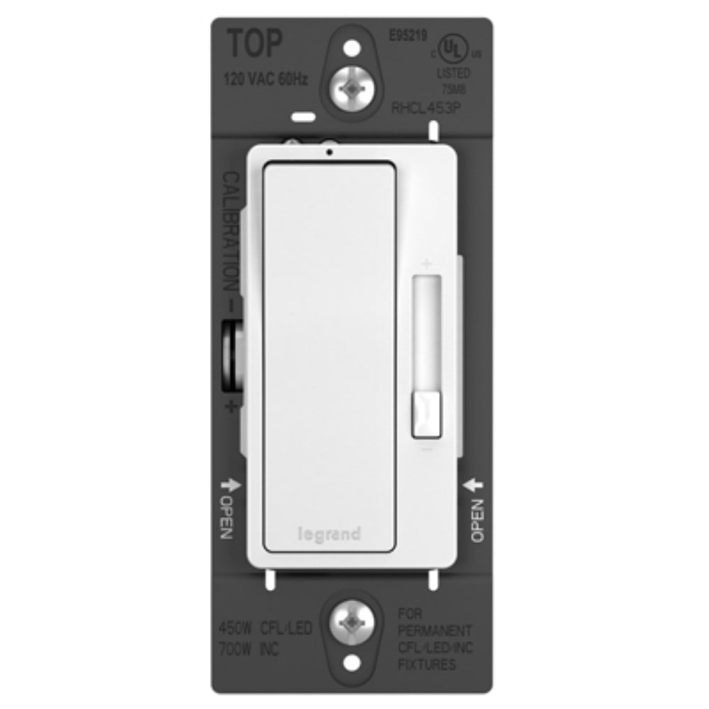 Legrand® RHCL453PTCCCV6 Radiant® Single Pole/3-Way CFL/LED Dimmer, 450W