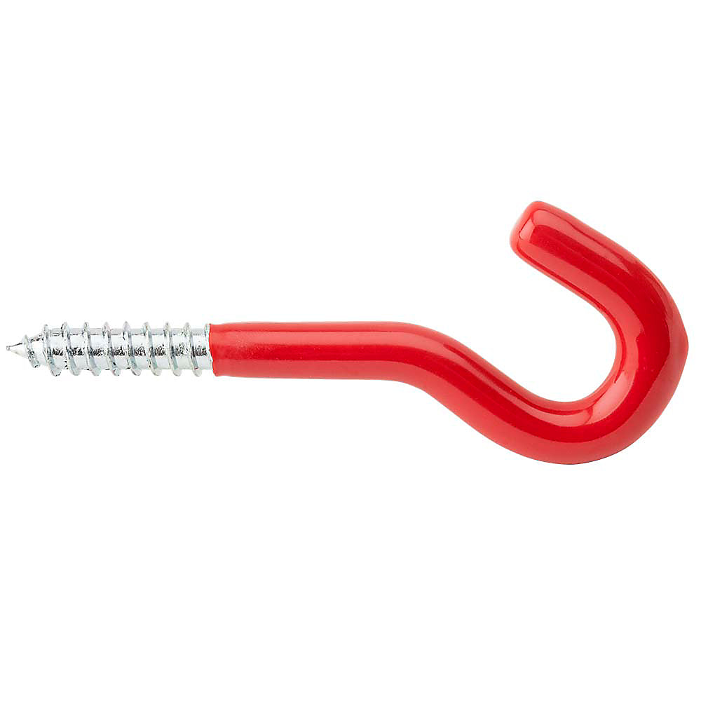 National Hardware® N271-014 Vinyl Coated Screw Storage Hook, Steel, 5/16"x4-1/2"