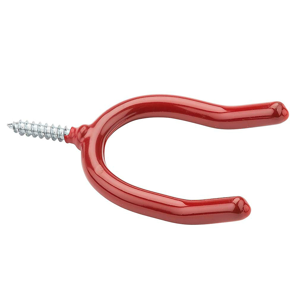 National Hardware® N188-004 Red Vinyl Coated Double Screw Hook, Steel