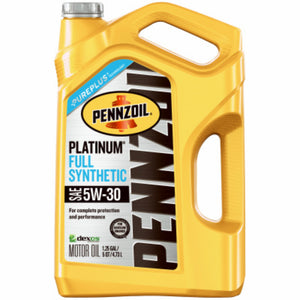 Pennzoil® 550046126 Platinum® Full Synthetic Motor Oil with PurePlus™, 5W-30, 5 Qt