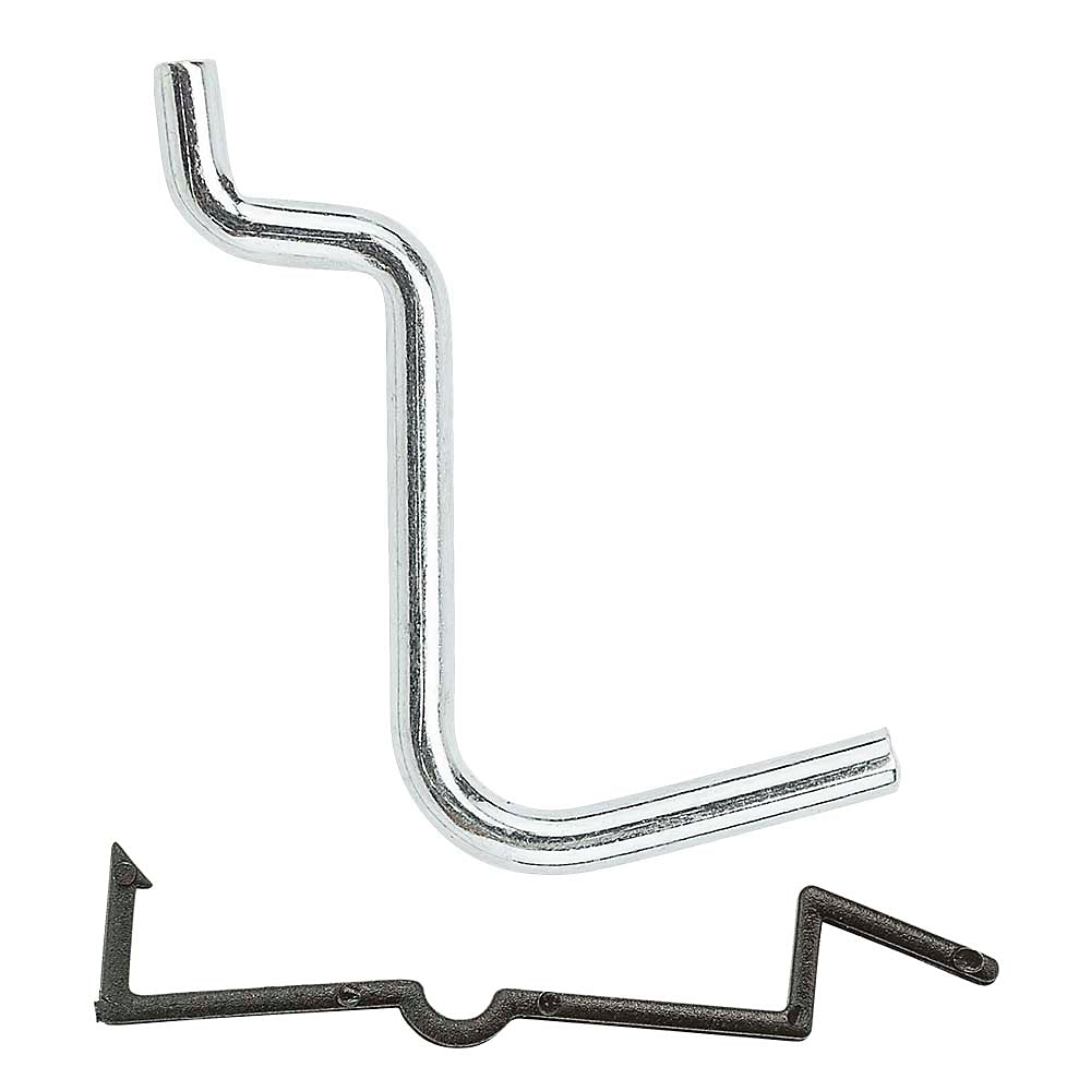 National Hardware® N180-004 Locking Straight Angle Hook, Steel, 1", 8-Pack