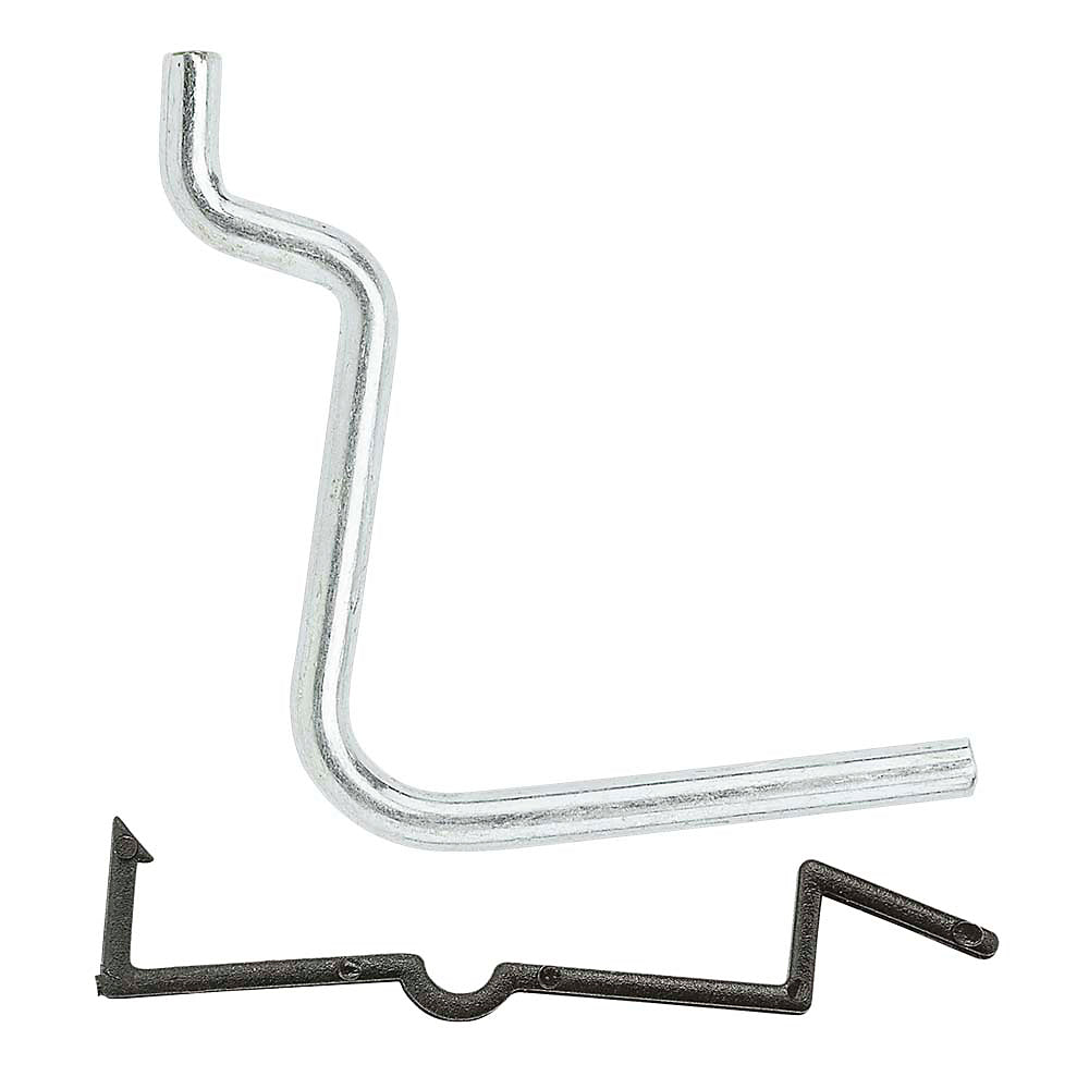 National Hardware® N180-003 Locking Straight Angle Hook, Steel, 1-1/2", 6-Pack
