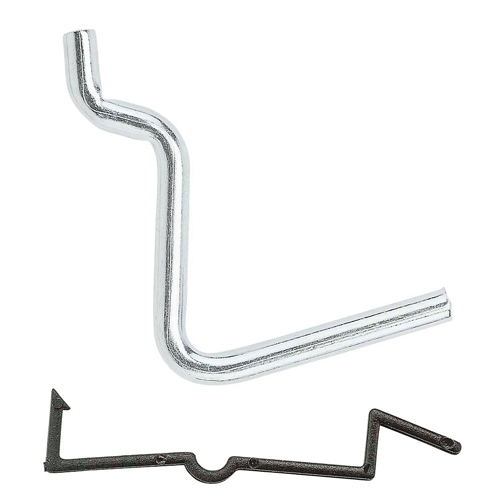 National Hardware® N180-007 Locking Straight Angle Hook, Steel, 1-3/4", 6-Pack