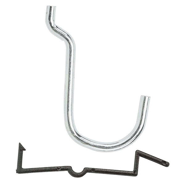 National Hardware® N180-024 Zinc Plated Locking Curved Hook, Steel, 1", 6-Pack